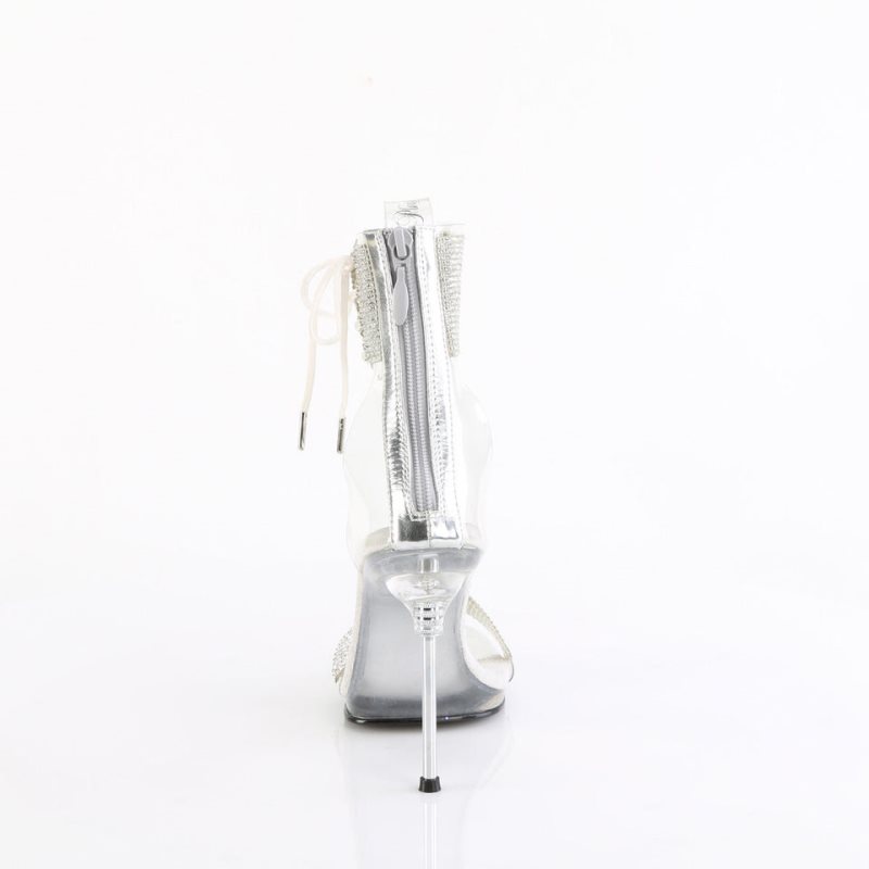 Pleaser Chic-47 Hakken Dames Zilver | BELGIE BEWRNHKL