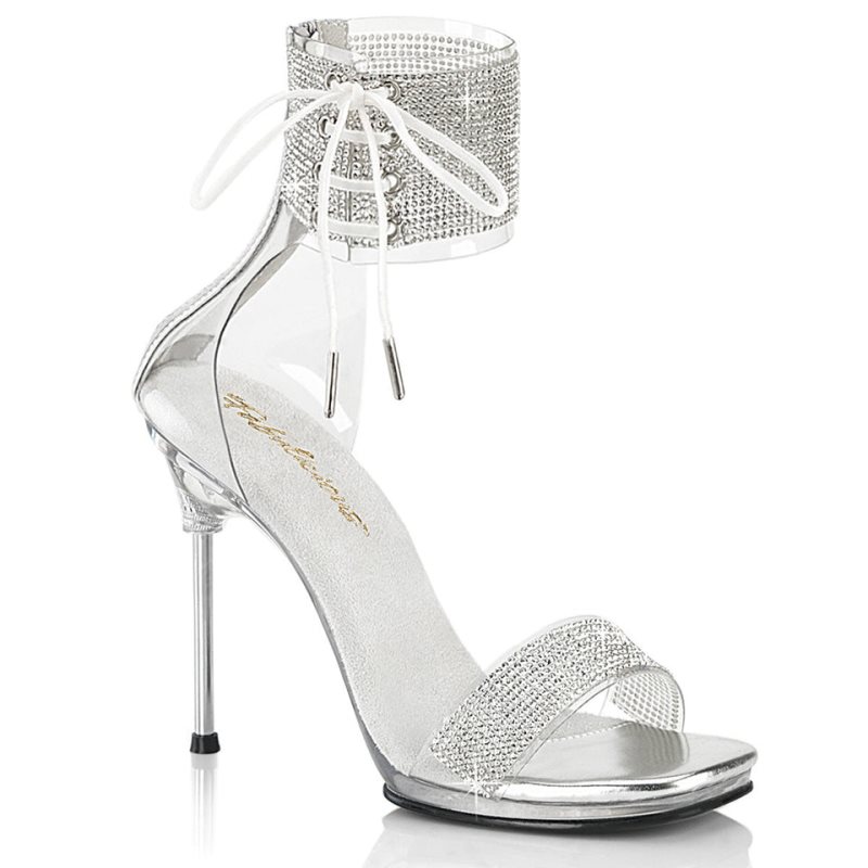 Pleaser Chic-47 Hakken Dames Zilver | BELGIE BEWRNHKL