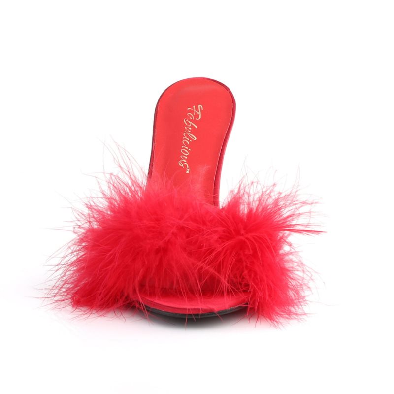 Pleaser Classique-01F Badslippers Dames Rood | BELGIE BEIYGDSW