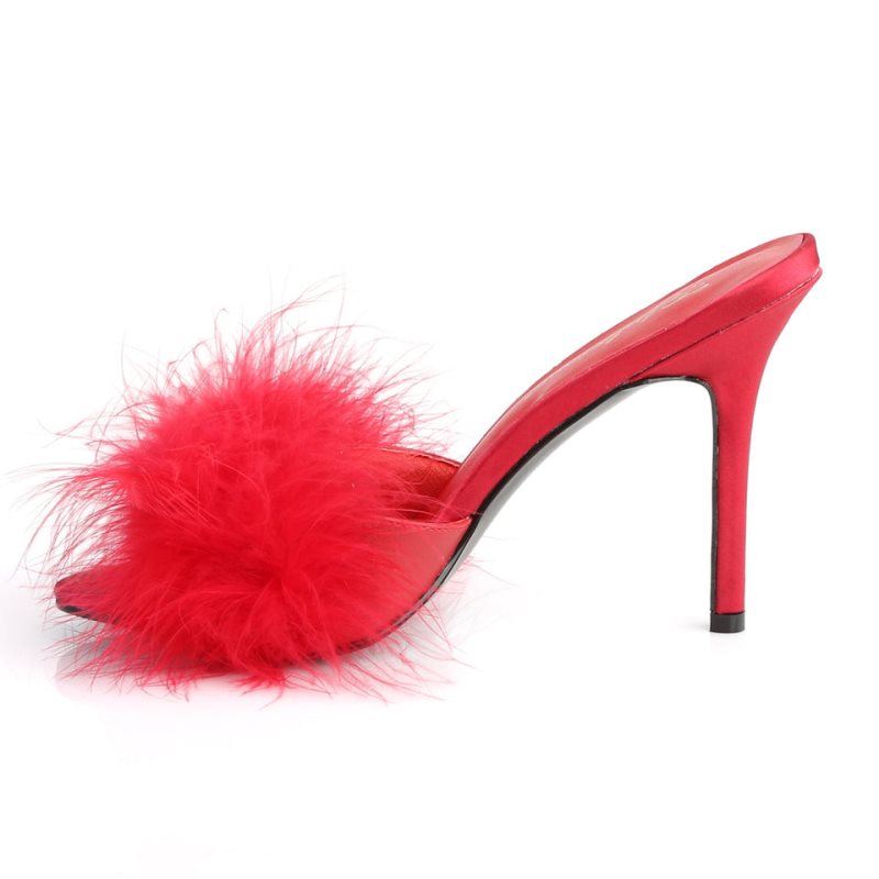Pleaser Classique-01F Badslippers Dames Rood | BELGIE BEIYGDSW