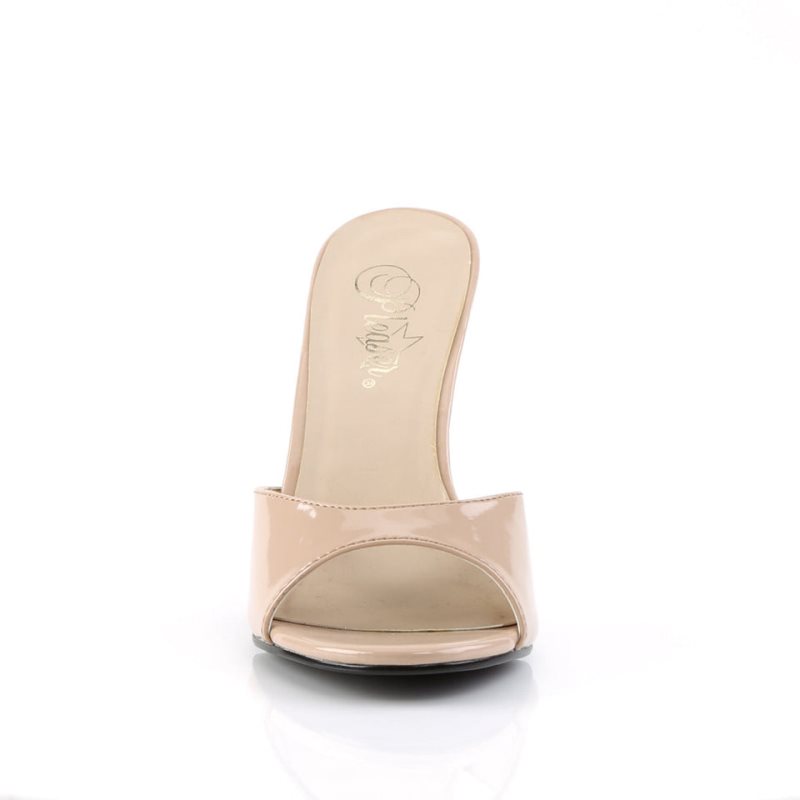 Pleaser Classique-01 Badslippers Dames Beige | BELGIE BEDOMPVX