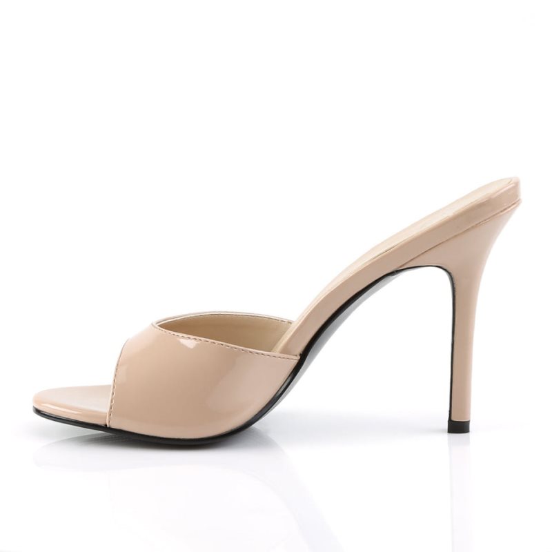 Pleaser Classique-01 Badslippers Dames Beige | BELGIE BEDOMPVX