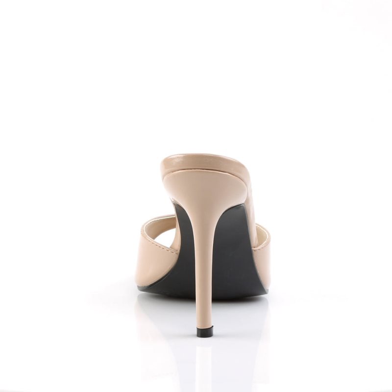 Pleaser Classique-01 Badslippers Dames Beige | BELGIE BEDOMPVX