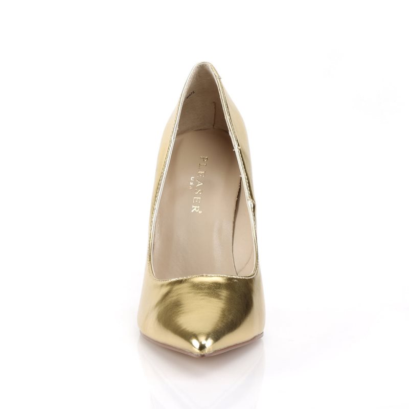 Pleaser Classique-20 Hakken Dames Goud Metal | BELGIE BERPDAEQ
