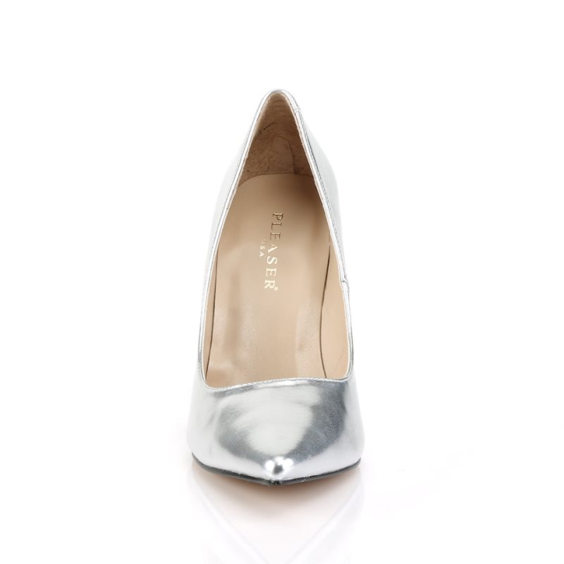 Pleaser Classique-20 Hakken Dames Zilver Metal | BELGIE BEGAIWND
