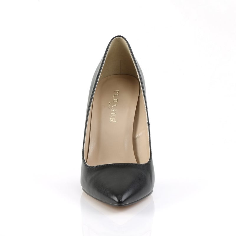 Pleaser Classique-20 Vegan Leather Hakken Dames Zwart | BELGIE BEEBMLCQ