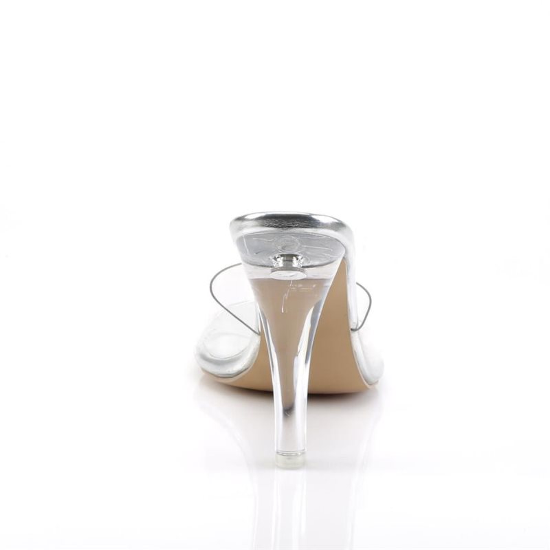 Pleaser Clearly-401 Badslippers Dames Clear | BELGIE BEEYHQXT