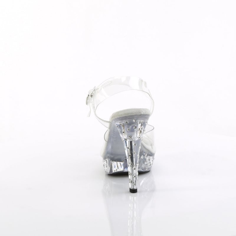 Pleaser Cocktail-508SDT Hakken Dames Clear | BELGIE BECJLXFV