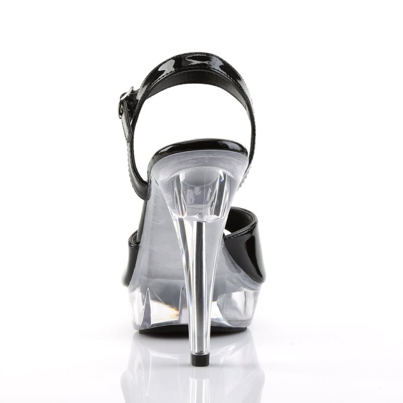 Pleaser Cocktail-509 Hakken Dames Zwart | BELGIE BEZWKOJS