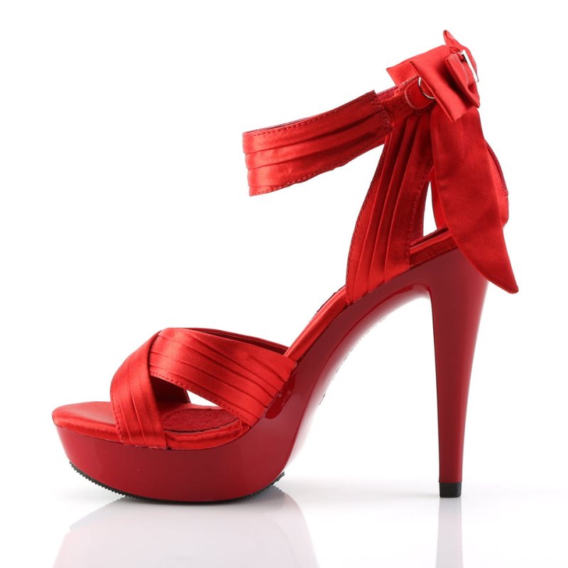Pleaser Cocktail-568 Hakken Dames Rood | BELGIE BEYLAVCZ