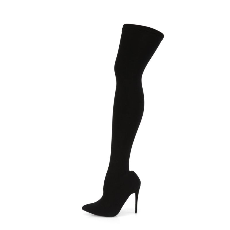 Pleaser Courtly-3005 Hoge Hakken Dames Zwart | BELGIE BERLENIU