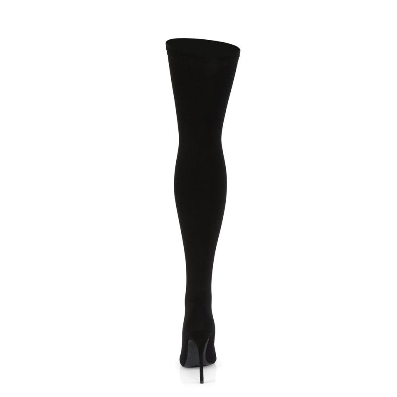 Pleaser Courtly-3005 Hoge Hakken Dames Zwart | BELGIE BERLENIU