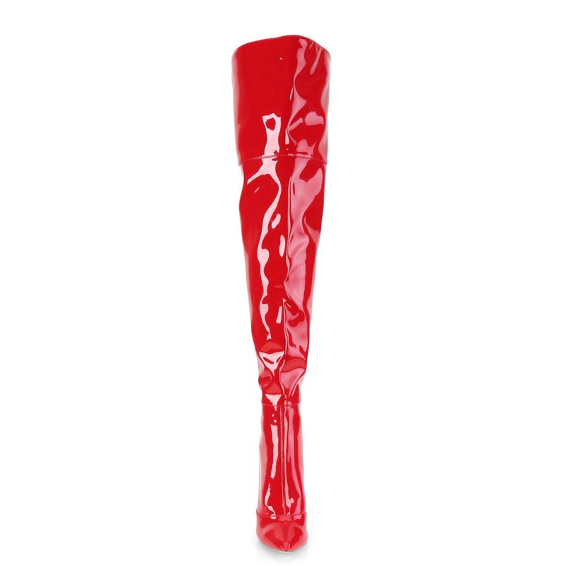 Pleaser Courtly-3012 Hoge Hakken Dames Rood | BELGIE BEALOFCD
