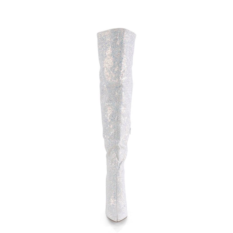 Pleaser Courtly-3015 Hoge Hakken Dames Wit | BELGIE BEWKBUXH