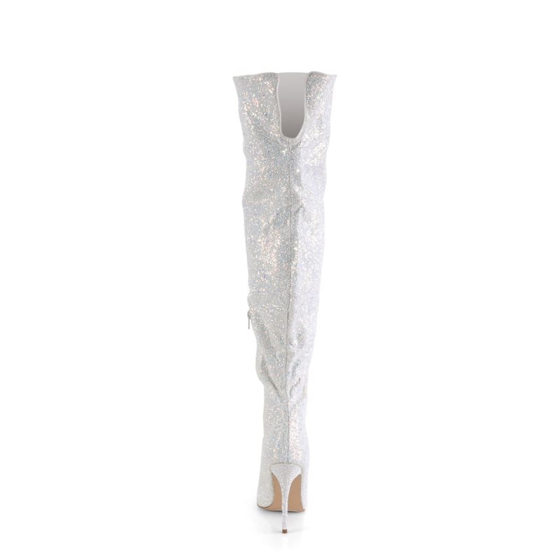 Pleaser Courtly-3015 Hoge Hakken Dames Wit | BELGIE BEWKBUXH
