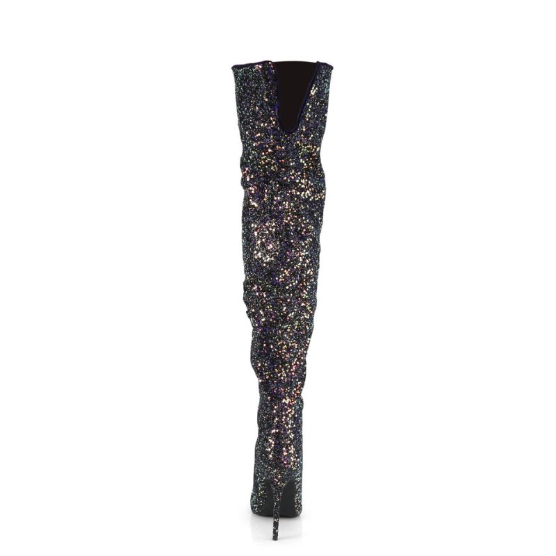 Pleaser Courtly-3015 Hoge Hakken Dames Zwart | BELGIE BEZJALBE