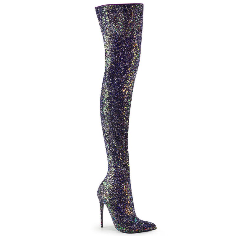 Pleaser Courtly-3015 Hoge Hakken Dames Zwart | BELGIE BEZJALBE