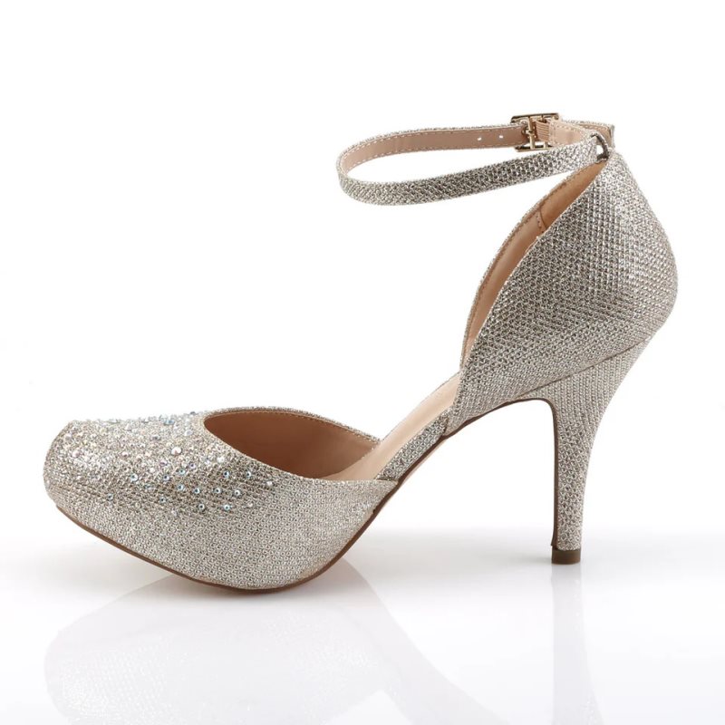 Pleaser Covet-03 Hakken Dames Beige | BELGIE BEKVYZQP