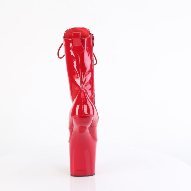 Pleaser Craze-1040 Laarzen Dames Rood | BELGIE BEAIJSGN