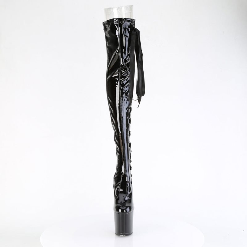 Pleaser Craze-3050 Hoge Hakken Dames Zwart | BELGIE BEUHGRFX