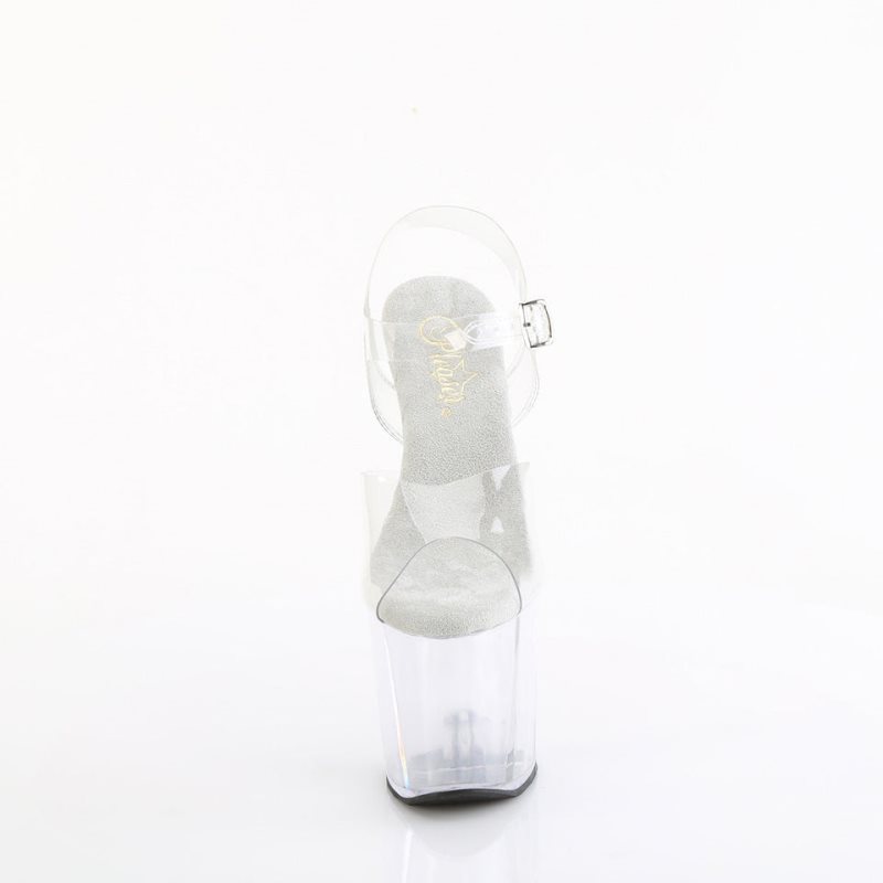 Pleaser Craze-808 Hakken Dames Clear | BELGIE BELRJAIF