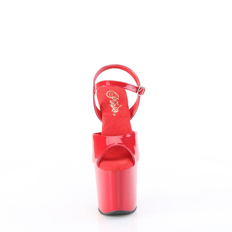 Pleaser Craze-809 Hakken Dames Rood | BELGIE BEHZRNYJ