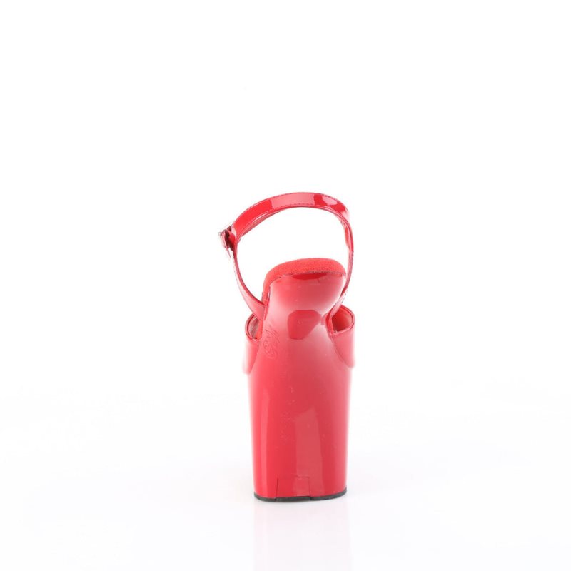 Pleaser Craze-809 Hakken Dames Rood | BELGIE BEHZRNYJ