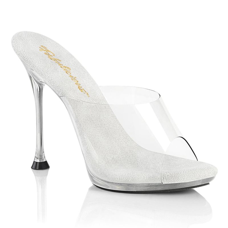 Pleaser Cupid-401 Badslippers Dames Clear | BELGIE BEWJMLCE