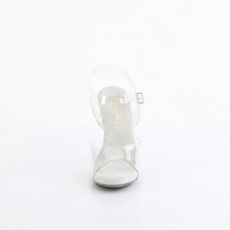 Pleaser Cupid-408 Hakken Dames Clear | BELGIE BEJIESFN