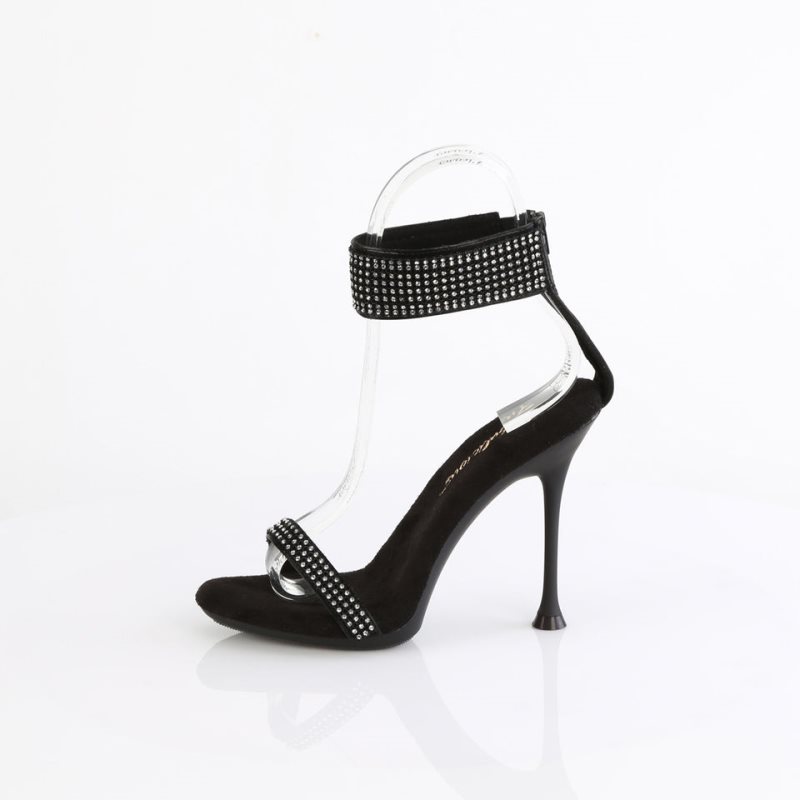 Pleaser Cupid-440 Vegan Leather Hakken Dames Zwart | BELGIE BEGMCJNO
