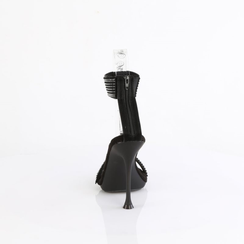 Pleaser Cupid-440 Vegan Leather Hakken Dames Zwart | BELGIE BEGMCJNO