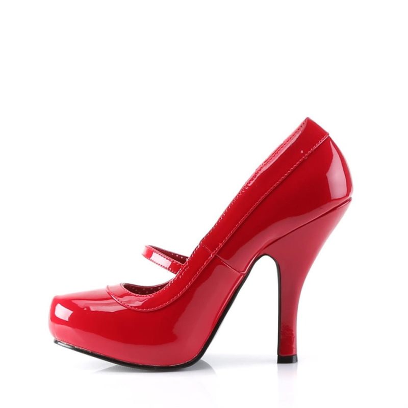 Pleaser Cutiepie-02 Hakken Dames Rood | BELGIE BEGEBSFW