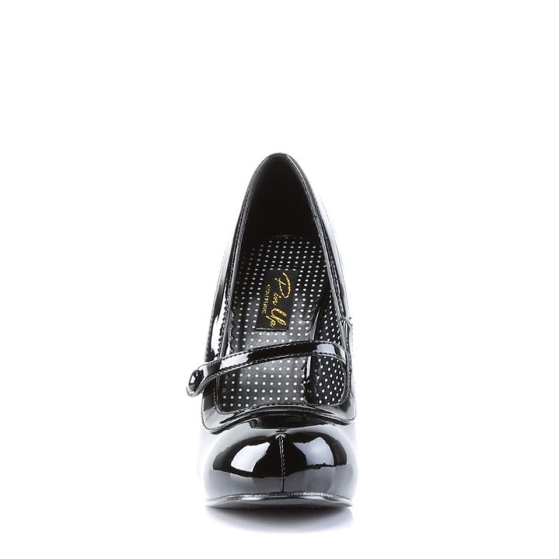 Pleaser Cutiepie-02 Hakken Dames Zwart | BELGIE BEFXLCRH