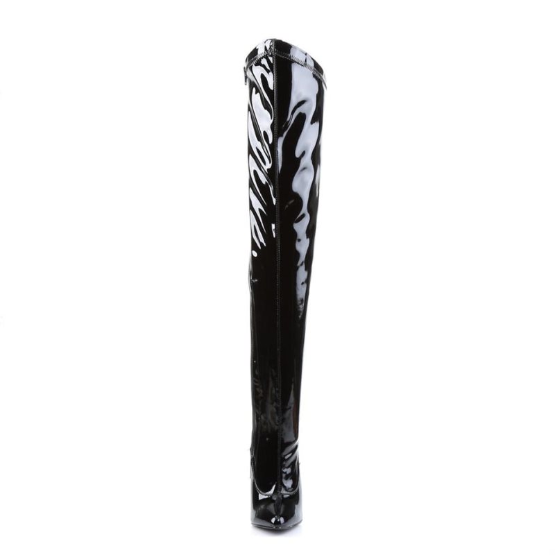 Pleaser Dagger-3060 Hoge Hakken Dames Zwart | BELGIE BEJVDFBU