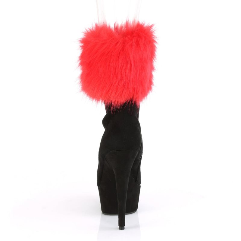 Pleaser Delight-1000 Suede Laarzen Dames Zwart | BELGIE BEYZTLMO