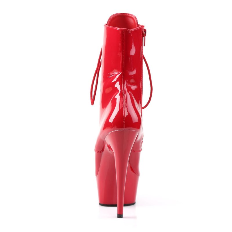Pleaser Delight-1020 Laarzen Dames Rood | BELGIE BEUKBMJP