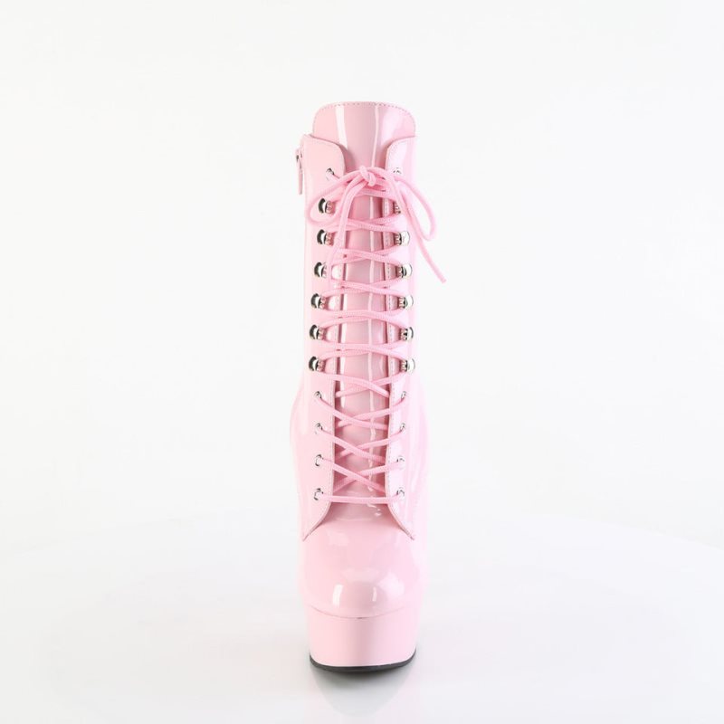 Pleaser Delight-1020 Laarzen Dames Roze | BELGIE BEETMDNI