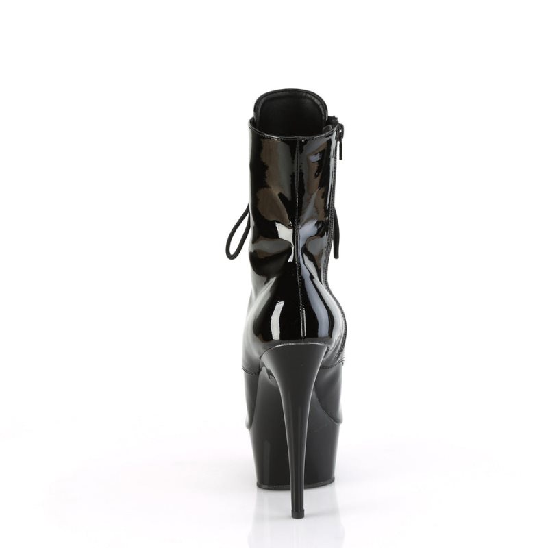 Pleaser Delight-1021 Laarzen Dames Zwart | BELGIE BEKQYPLA
