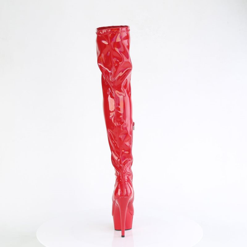 Pleaser Delight-3000HWR Hoge Hakken Dames Rood | BELGIE BEUNHGYX