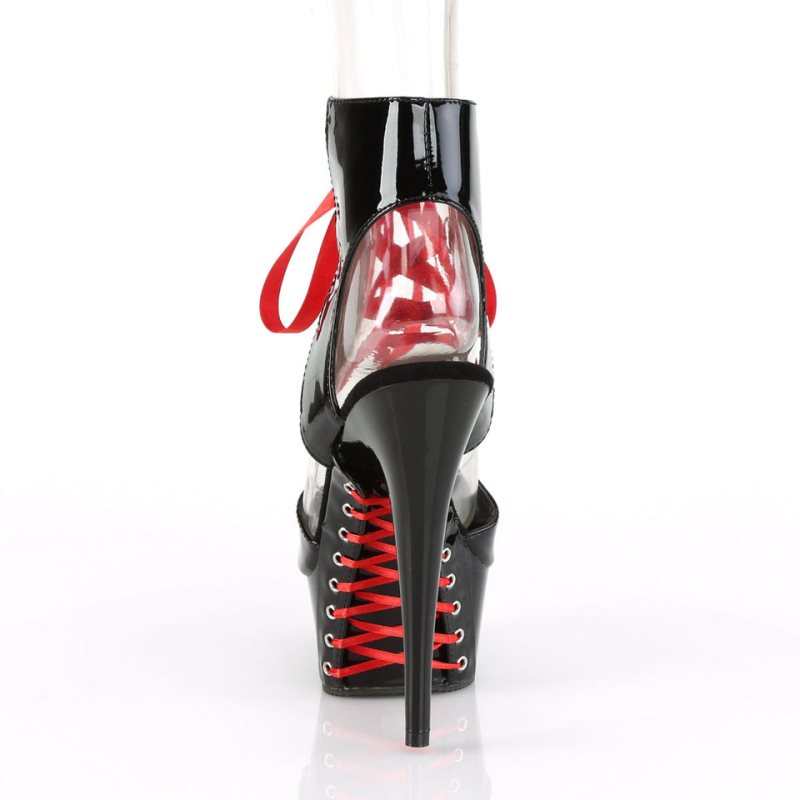 Pleaser Delight-600-14FH Hakken Dames Zwart | BELGIE BEEJOYTD