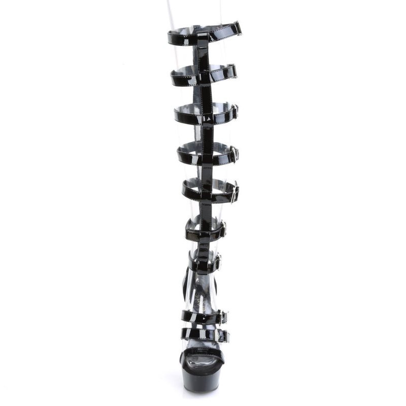 Pleaser Delight-600-46 Hakken Dames Zwart | BELGIE BEBKYRNQ