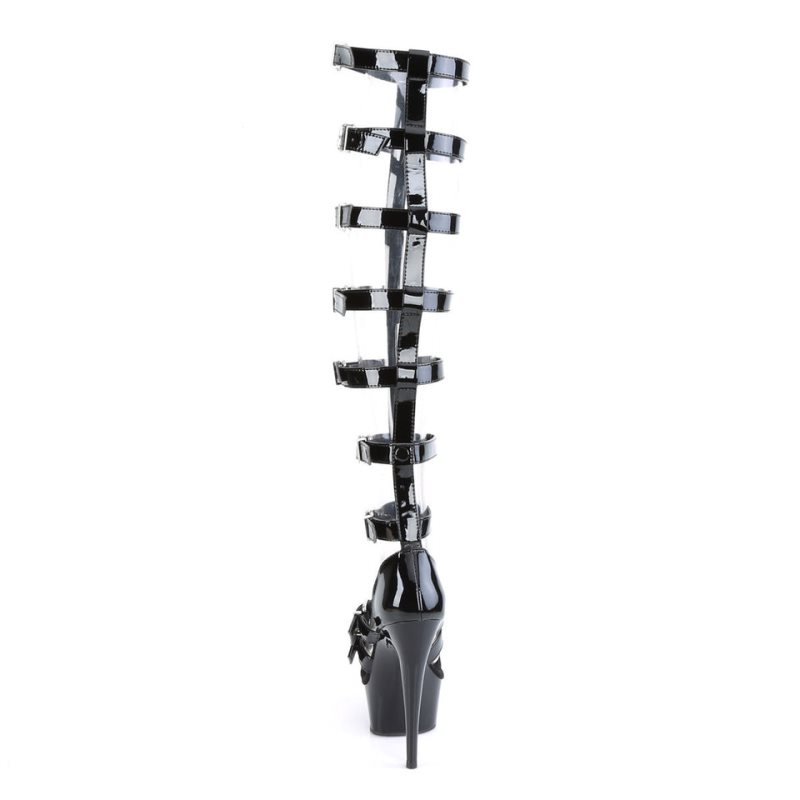 Pleaser Delight-600-46 Hakken Dames Zwart | BELGIE BEBKYRNQ