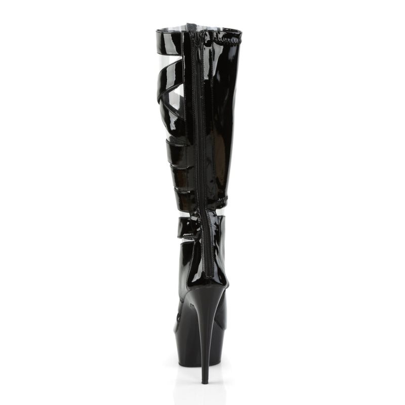 Pleaser Delight-600-49 Hakken Dames Zwart | BELGIE BEHNDPXW