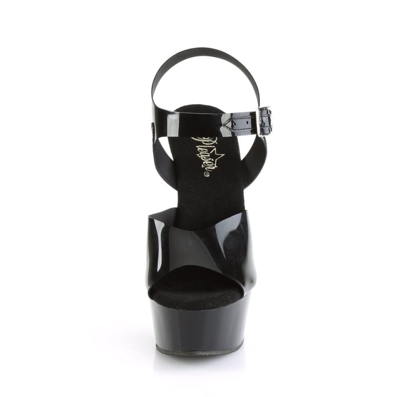 Pleaser Delight-608N Hakken Dames Zwart | BELGIE BEWUFRTM