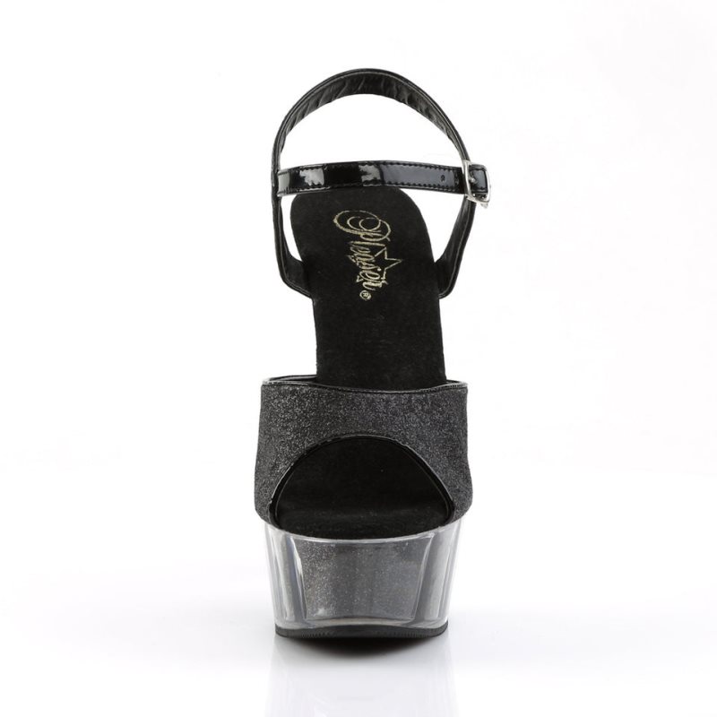 Pleaser Delight-609-5G Hakken Dames Zwart | BELGIE BESXJZMR