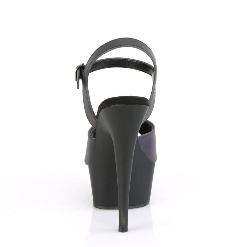 Pleaser Delight-609REFL Hakken Dames Groen Zwart | BELGIE BEGZCOPS
