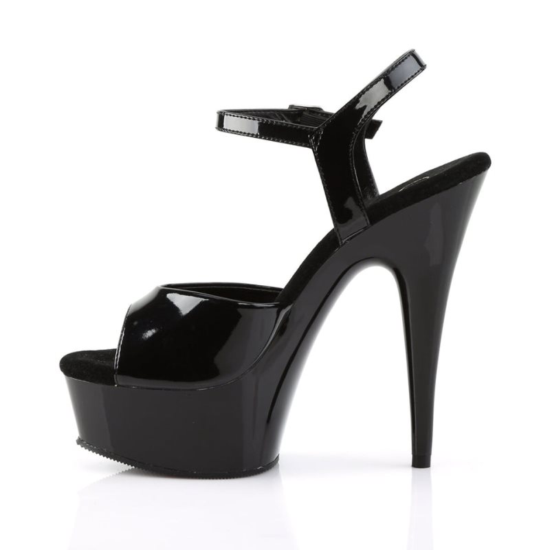 Pleaser Delight-609 Hakken Dames Zwart | BELGIE BEVNXTFD