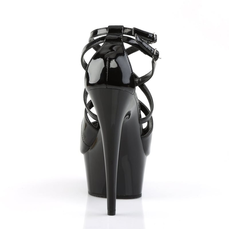 Pleaser Delight-612 Hakken Dames Zwart | BELGIE BENTJGAZ