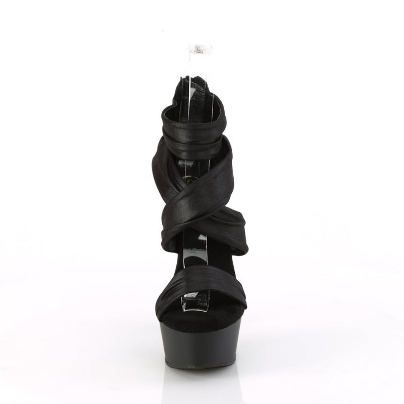Pleaser Delight-620 Vegan Leather Hakken Dames Zwart | BELGIE BEYACPIX