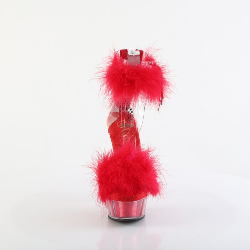 Pleaser Delight-624F Hakken Dames Rood | BELGIE BEYADOVU
